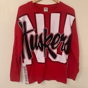 PINK Nebraska Huskers Long-sleeve Shirt - Size XS